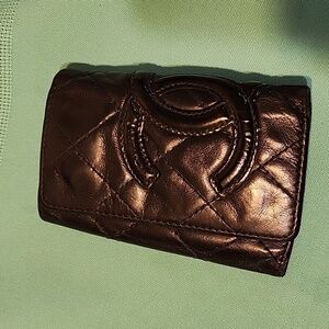 Chanel Black Cambon Ligne Leather Key Holder